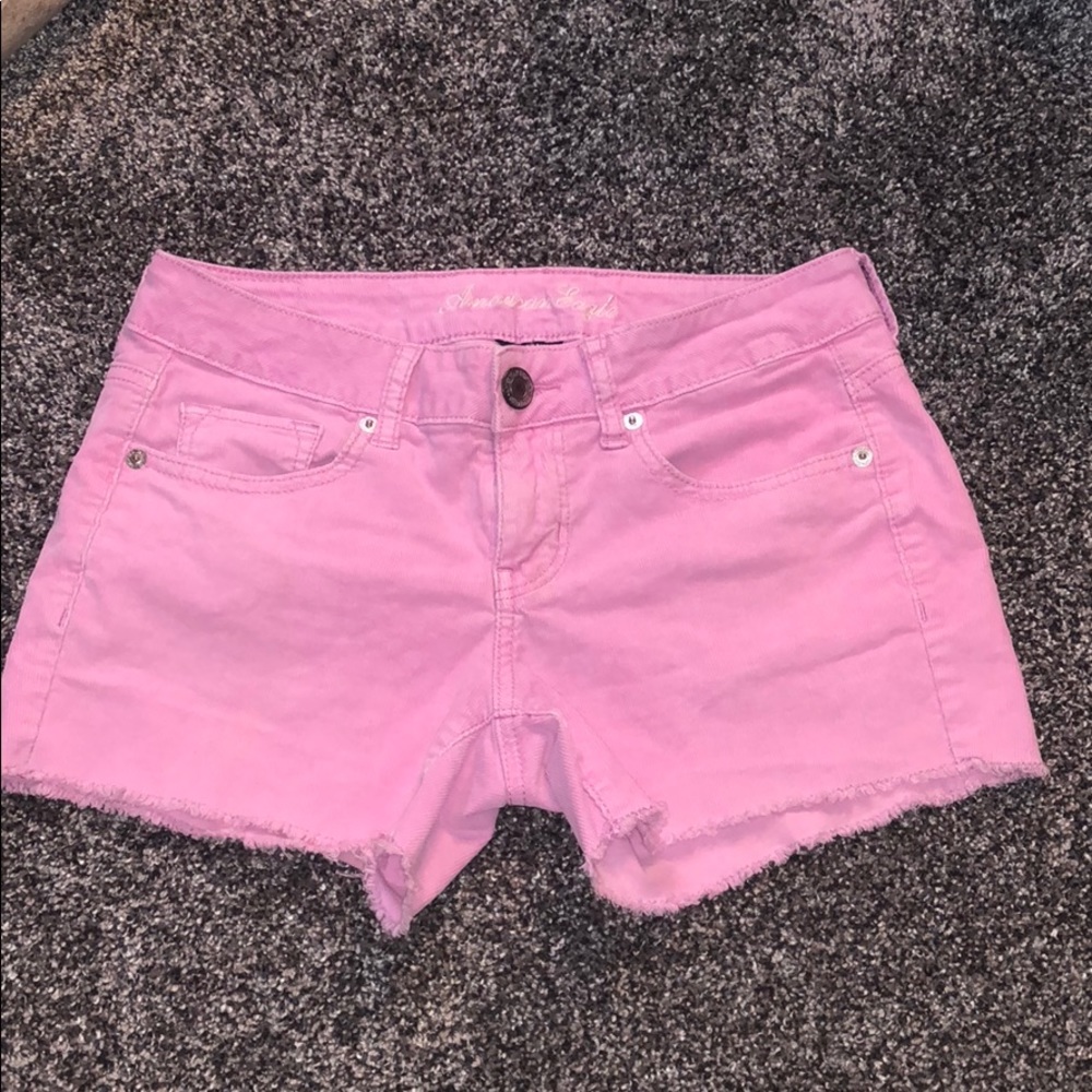 Pink Corduroy American Eagle Shorts